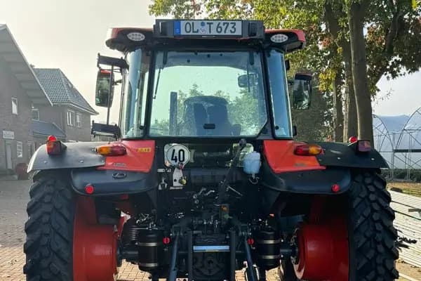 Rear view of the tractor